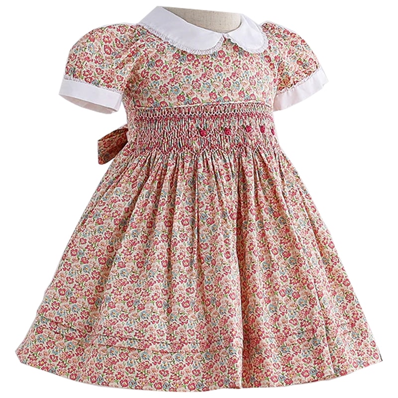 Floral smocked dress