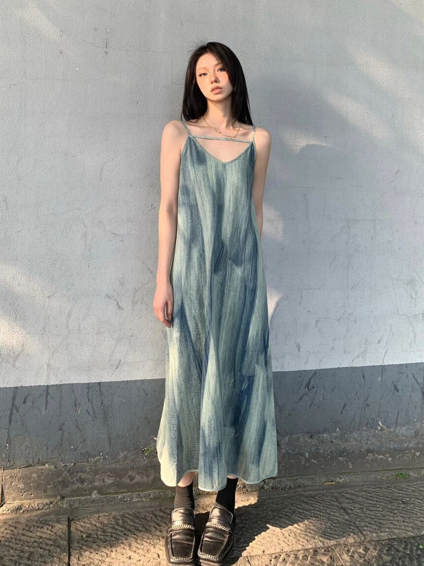 Women's Summer Slim Fit Slimming Overknee Long Dress - Image 7