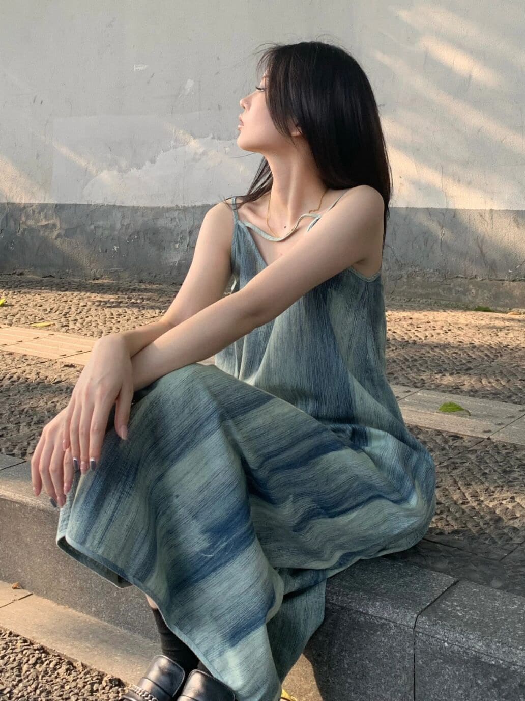 Women's Summer Slim Fit Slimming Overknee Long Dress - Image 3