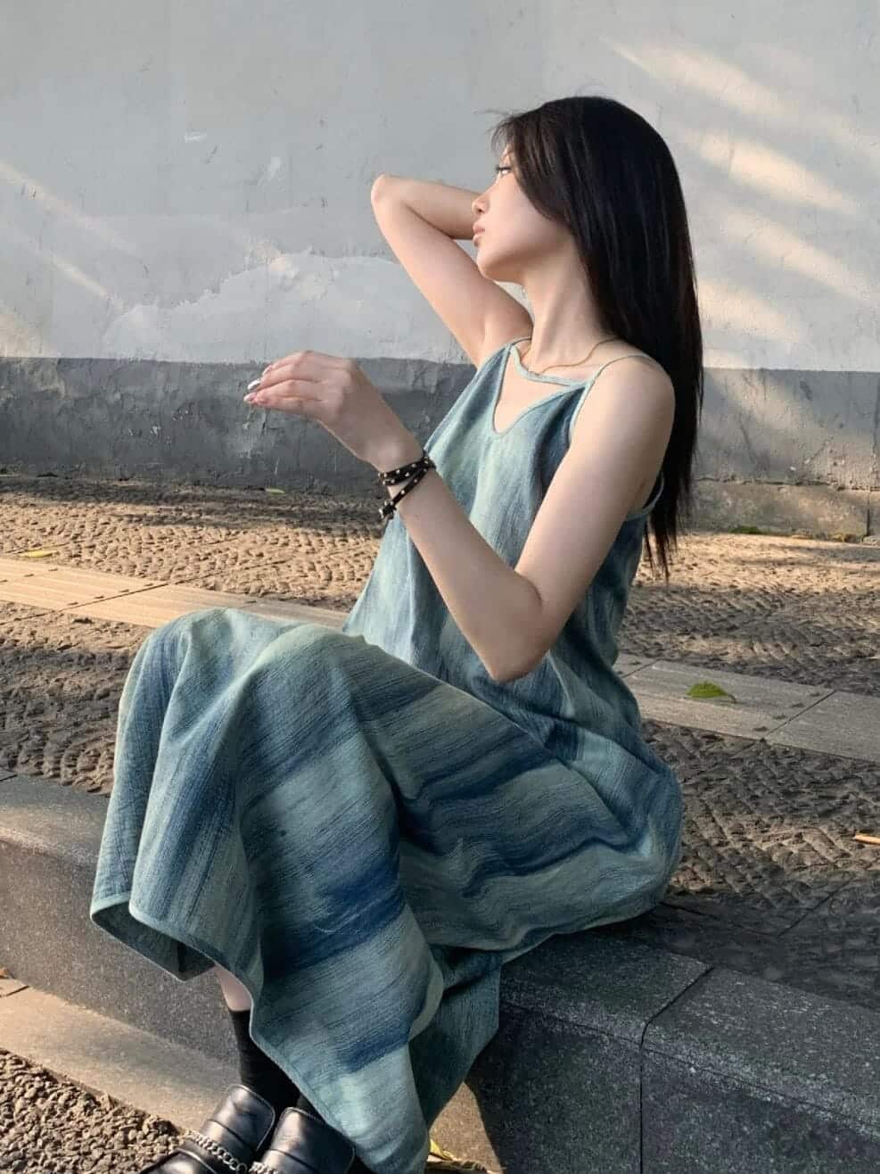 Women's Summer Slim Fit Slimming Overknee Long Dress - Image 6